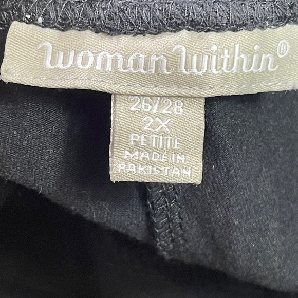 WOMAN WITHIN Athletic Cropped Pants - Picture 5 of 9